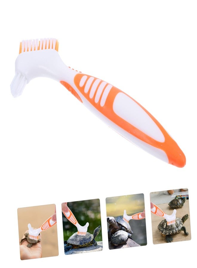 BCOATH Turtle Shell Cleaning Brush Double-Sided Soft Nylon Bristle Brush for Aquatic Tortoise Shell Care Mud Dirt Remover for Large and Small Areas - Image 5